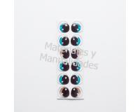 Ojos adhesivos de 2cm para foamy papel textiles pasta Fría
